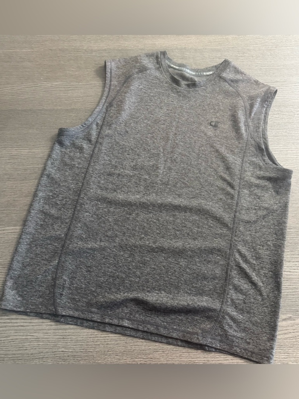 Champion Men's Vapor Power Train Muscle Shirt Large Gray